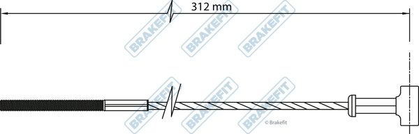 APEC huzal, rögzítőfék - BBC3449 - TothCarparts