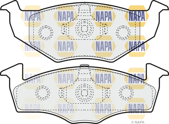 NAPA fékbetétkészlet, tárcsafék - NBP1035 - TothCarparts
