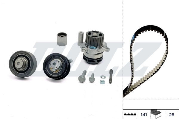 WILMINK GROUP Vízpumpa + fogasszíj készlet - WG2354987 - TothCarparts