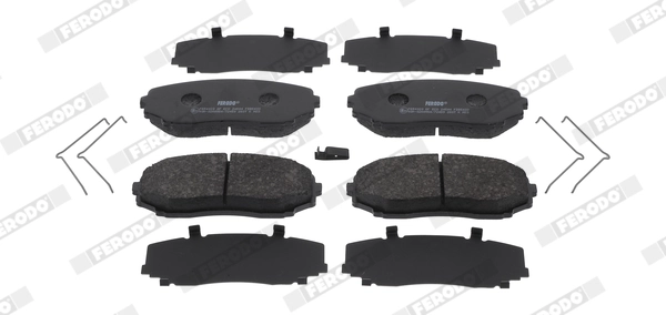 FERODO fékbetétkészlet, tárcsafék - FDB5433 - TothCarparts