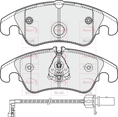 APEC fékbetétkészlet, tárcsafék - PD4249 - TothCarparts