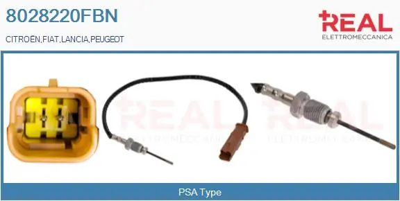 REAL Érzékelő, kipufogógáz-hőmérséklet - 8028220FBN - TothCarparts