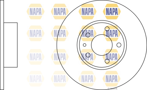 NAPA féktárcsa - NBD5095 - TothCarparts