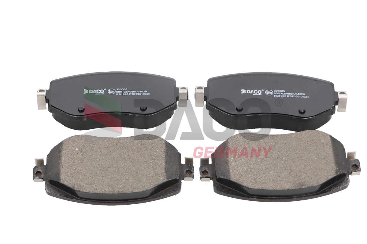 DACO Germany fékbetétkészlet, tárcsafék - 323005 - TothCarparts