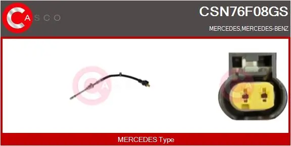 CASCO Érzékelő, kipufogógáz-hőmérséklet - CSN76F08GS - TothCarparts