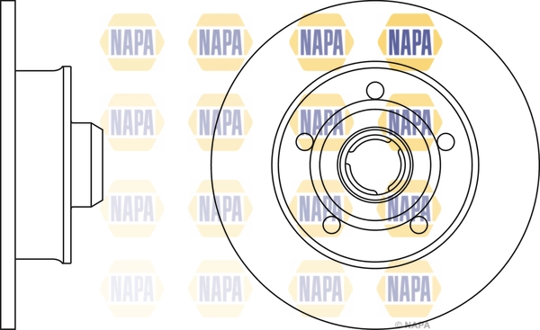 NAPA féktárcsa - NBD5378 - TothCarparts