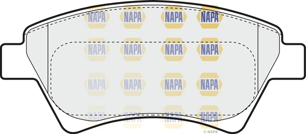 NAPA fékbetétkészlet, tárcsafék - NBP1039 - TothCarparts