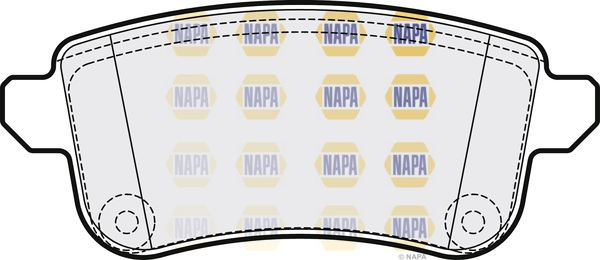 NAPA fékbetétkészlet, tárcsafék - NBP1143 - TothCarparts