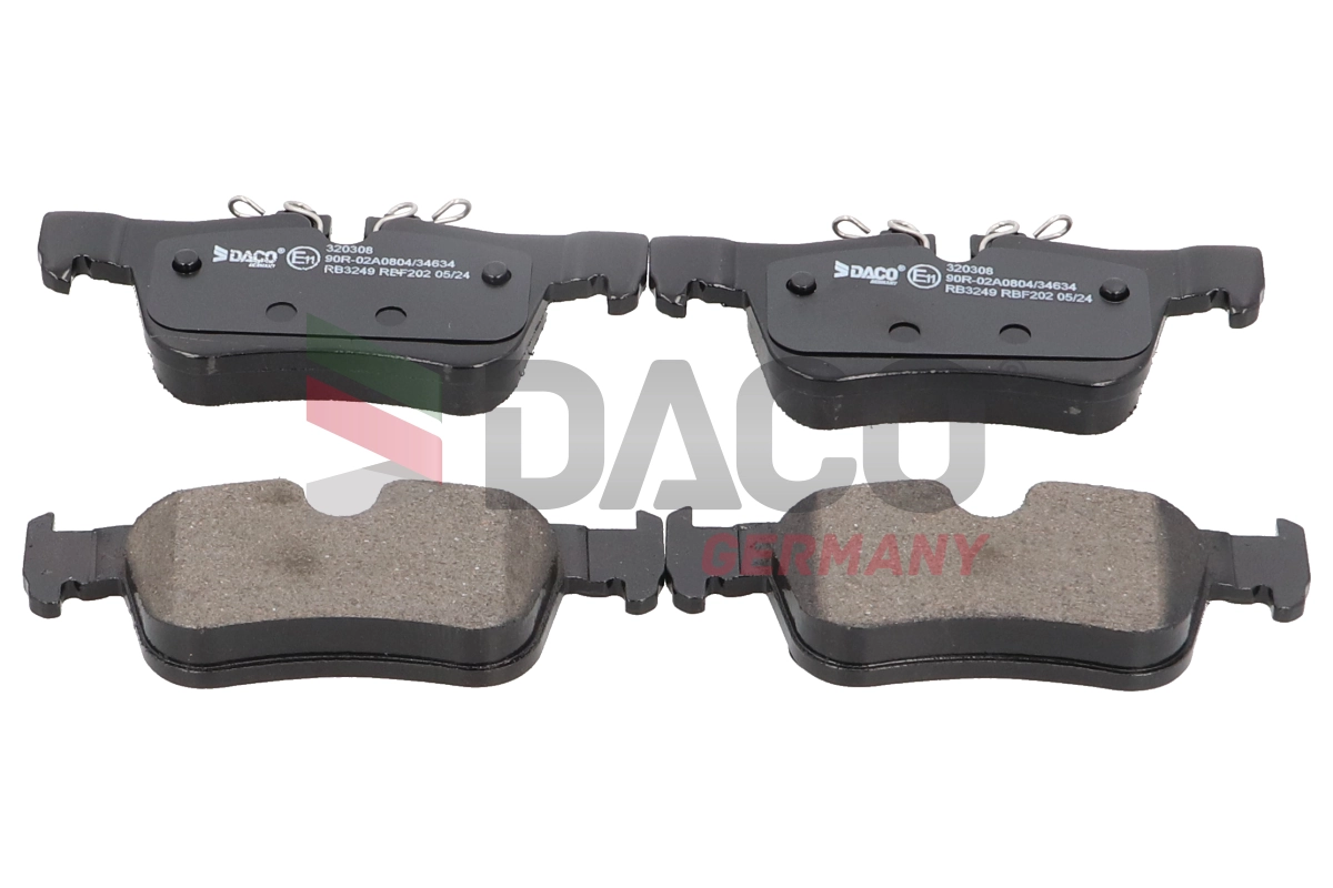 DACO Germany fékbetétkészlet, tárcsafék - 320308 - TothCarparts
