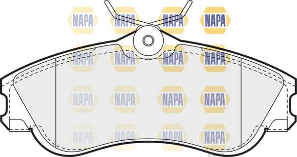 NAPA fékbetétkészlet, tárcsafék - NBP1071 - TothCarparts