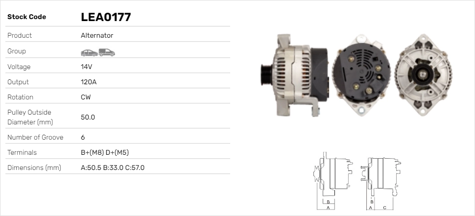 LE Part generátor - LEA0177 - TothCarparts