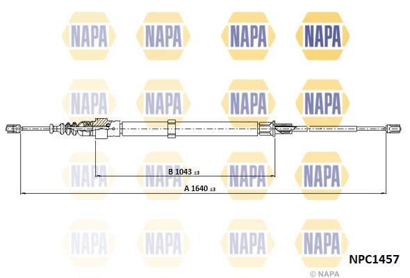 NAPA huzal, rögzítőfék - NPC1457 - TothCarparts