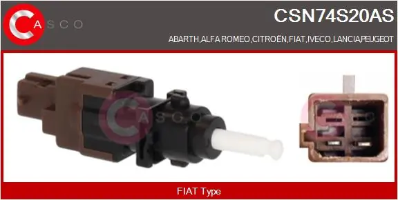 CASCO Féklámpakapcsoló - CSN74S20AS - TothCarparts