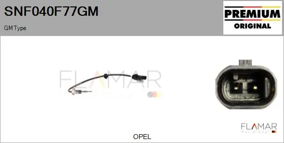 FLAMAR Érzékelő, kipufogógáz-hőmérséklet - SNF040F77GM - TothCarparts