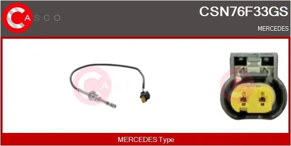 CASCO Érzékelő, kipufogógáz-hőmérséklet - CSN76F33GS - TothCarparts