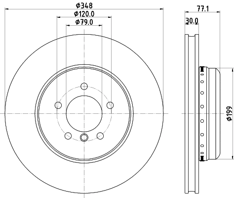PAGID féktárcsa - 65155HC - TothCarparts