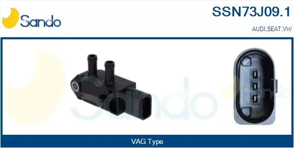 SANDO Érzékelő, kipufogógáz-nyomás - SSN73J09.1 - TothCarparts