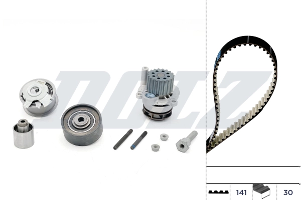 WILMINK GROUP Vízpumpa + fogasszíj készlet - WG2354942 - TothCarparts