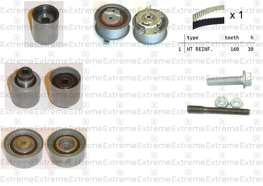 EXTREME Fogasszíjkészlet - 99990068 - TothCarparts