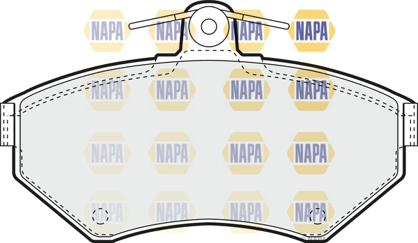 NAPA fékbetétkészlet, tárcsafék - NBP1216 - TothCarparts