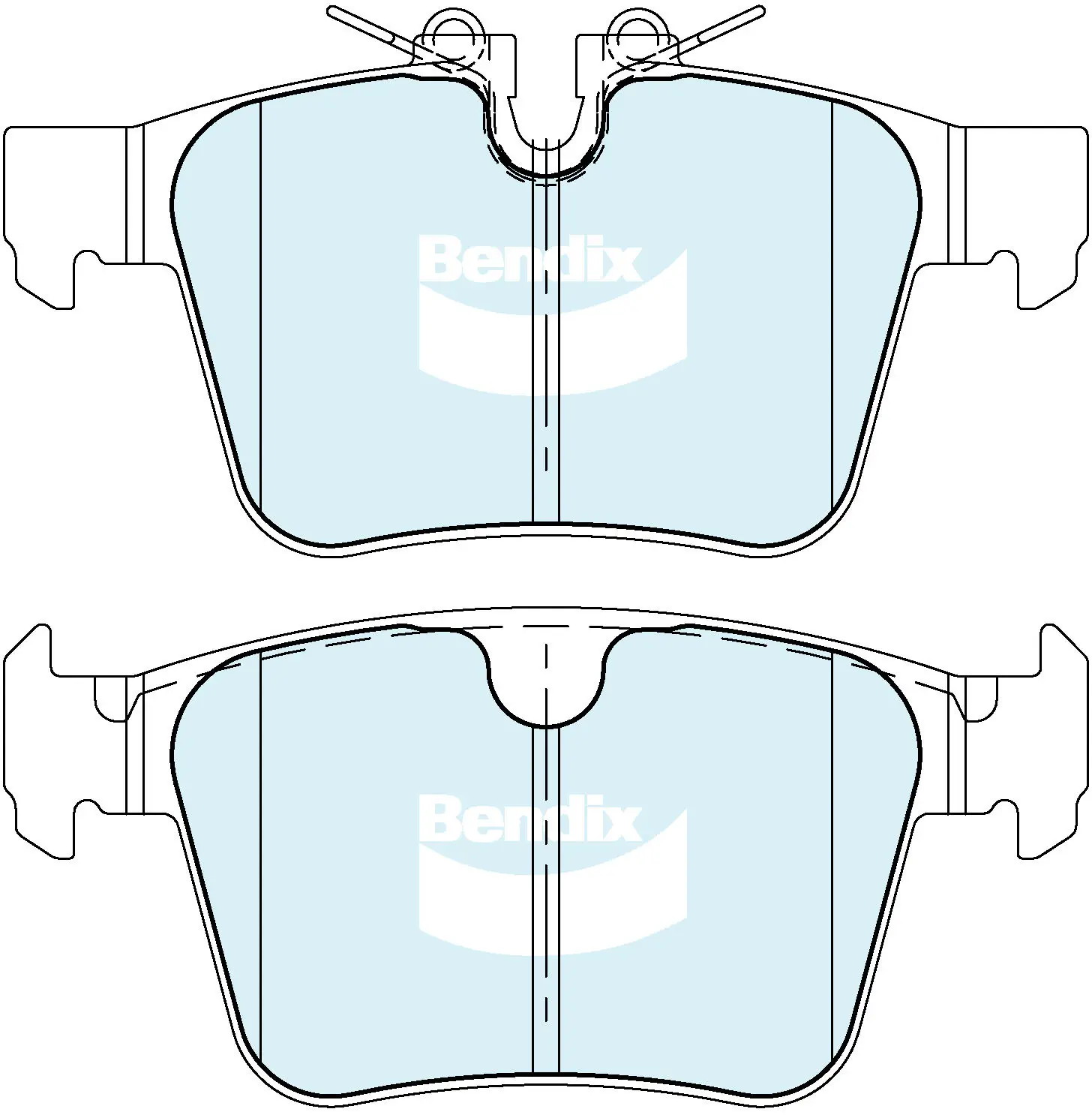 Bendix fékbetétkészlet, tárcsafék - DB2512 EURO+ - TothCarparts