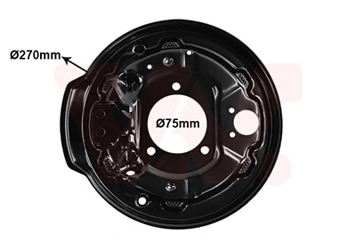 VAN WEZEL fedőlemez, fékdob - 0903374 - TothCarparts