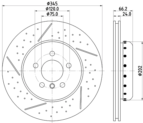 PAGID féktárcsa - 65141HC - TothCarparts