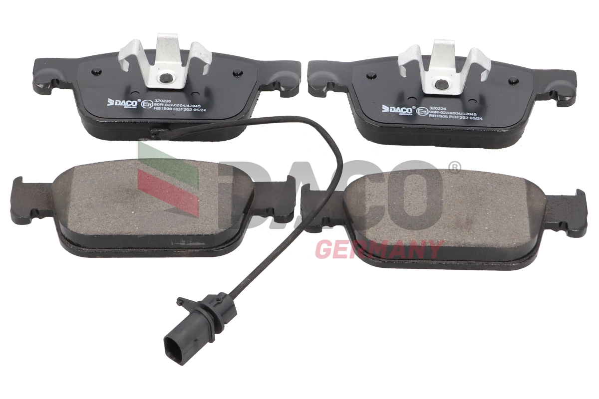 DACO Germany fékbetétkészlet, tárcsafék - 320226 - TothCarparts