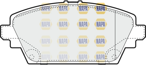 NAPA fékbetétkészlet, tárcsafék - NBP1290 - TothCarparts