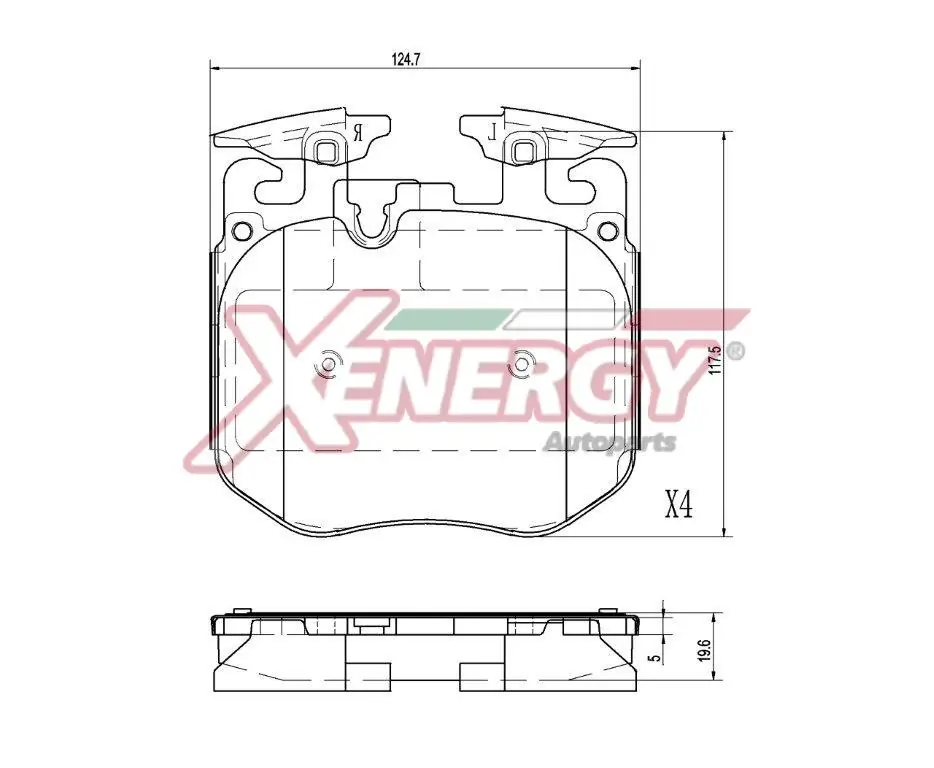 AP XENERGY fékbetétkészlet, tárcsafék - X41447 - TothCarparts