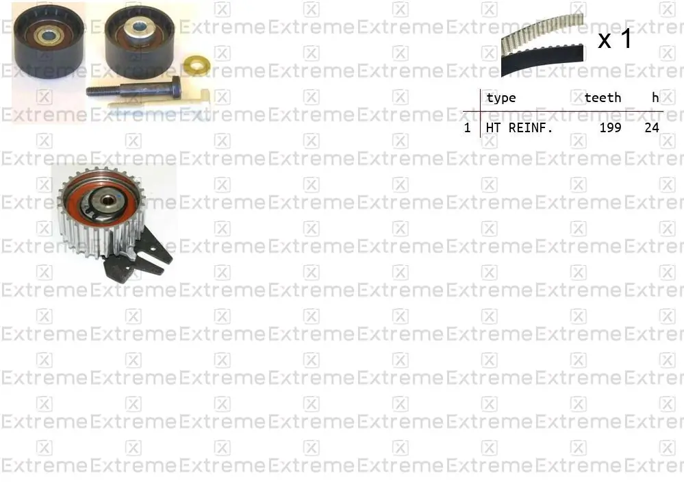 EXTREME Fogasszíjkészlet - 99990077 - TothCarparts
