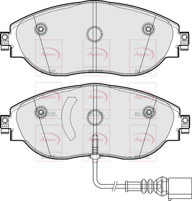 APEC fékbetétkészlet, tárcsafék - PD4258 - TothCarparts