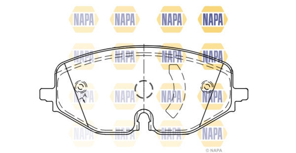 NAPA fékbetétkészlet, tárcsafék - NBP1927 - TothCarparts