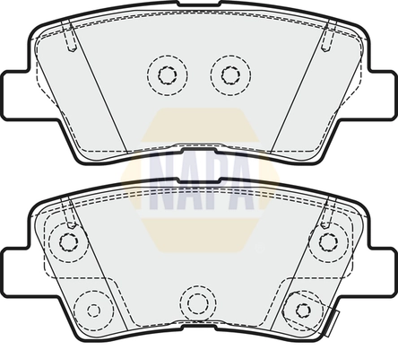 NAPA fékbetétkészlet, tárcsafék - NBP1208 - TothCarparts
