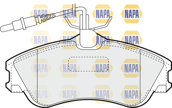 NAPA fékbetétkészlet, tárcsafék - NBP1147 - TothCarparts