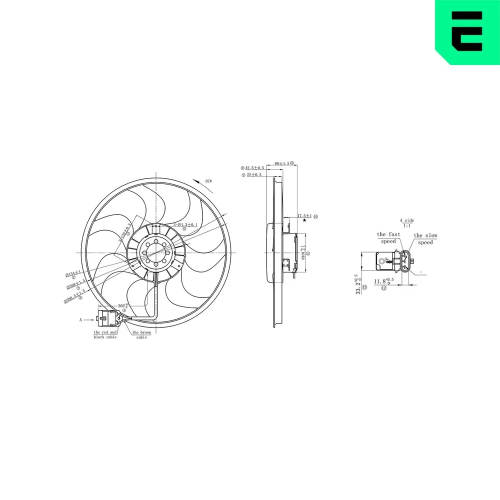 ERA ventilátor, motorhűtés - 352157 - TothCarparts