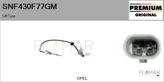 FLAMAR Érzékelő, kipufogógáz-hőmérséklet - SNF430F77GM - TothCarparts