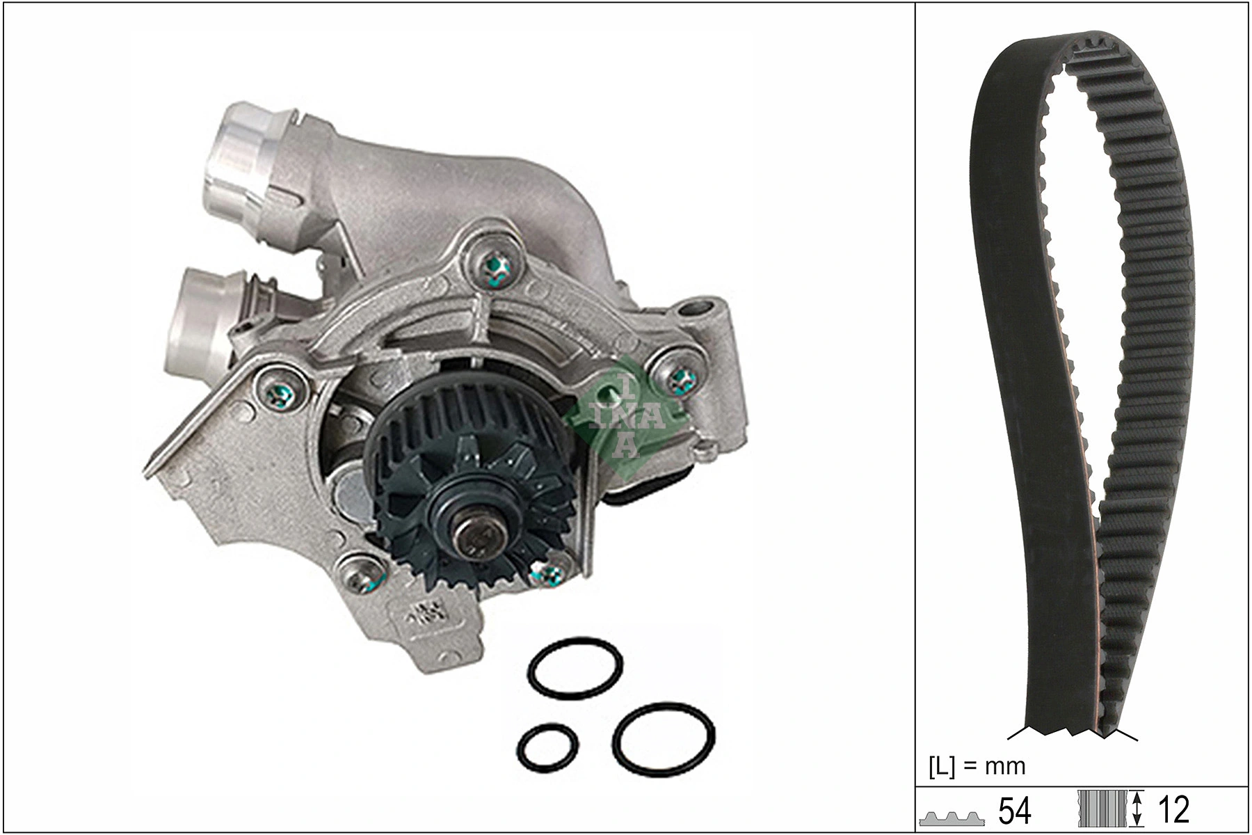 WILMINK GROUP Vízpumpa + fogasszíj készlet - WG2377429 - TothCarparts