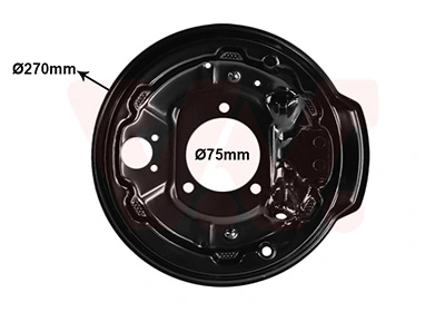 VAN WEZEL fedőlemez, fékdob - 0903373 - TothCarparts