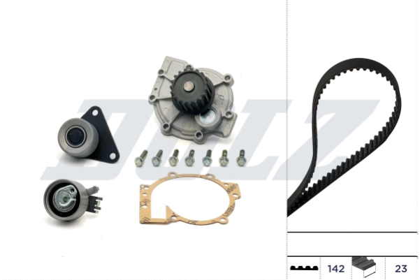 WILMINK GROUP Vízpumpa + fogasszíj készlet - WG2354994 - TothCarparts