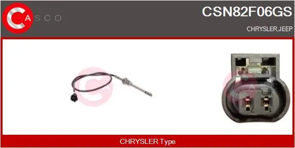 CASCO Érzékelő, kipufogógáz-hőmérséklet - CSN82F06GS - TothCarparts