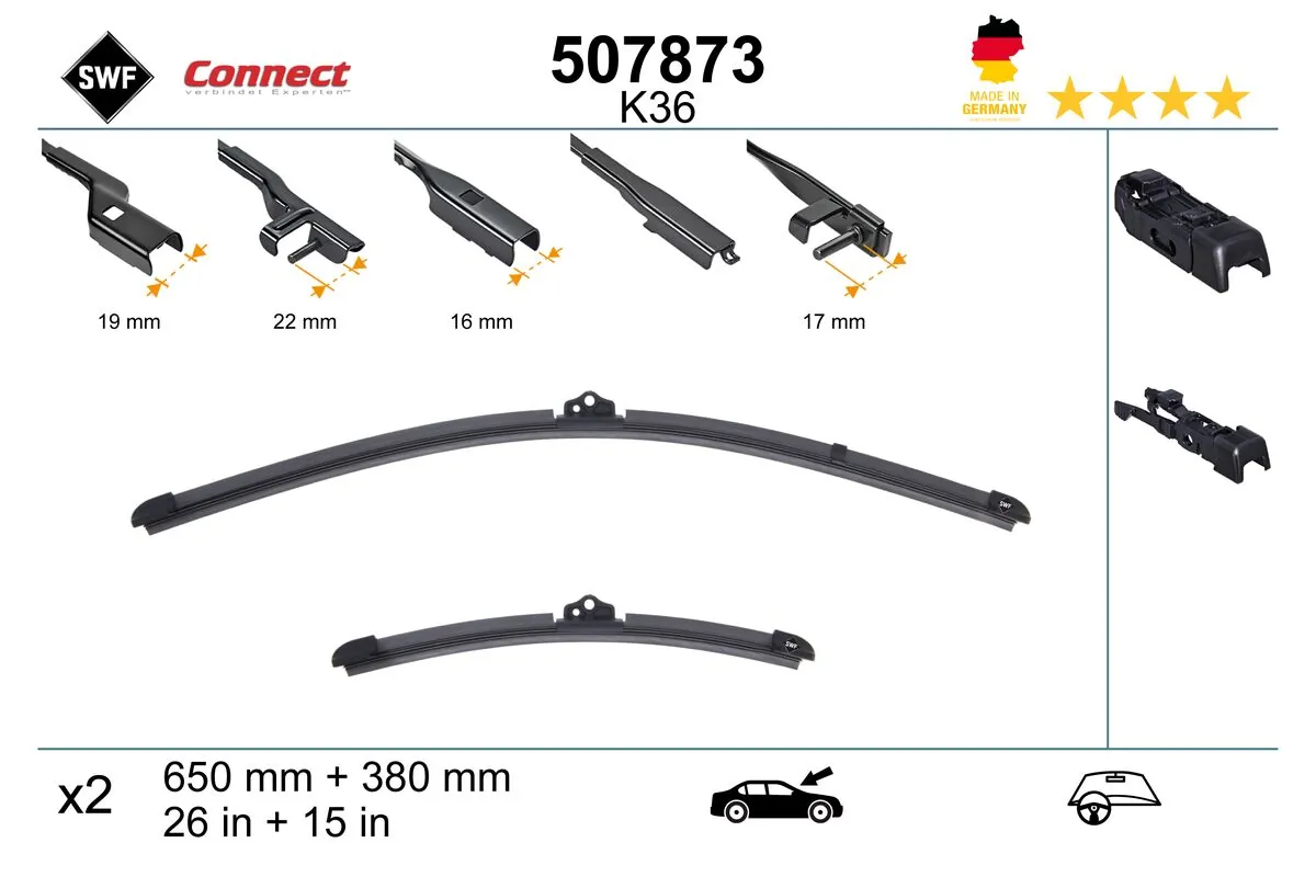 SWF törlőlapát - 507873 - TothCarparts
