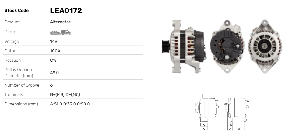 LE Part generátor - LEA0172 - TothCarparts