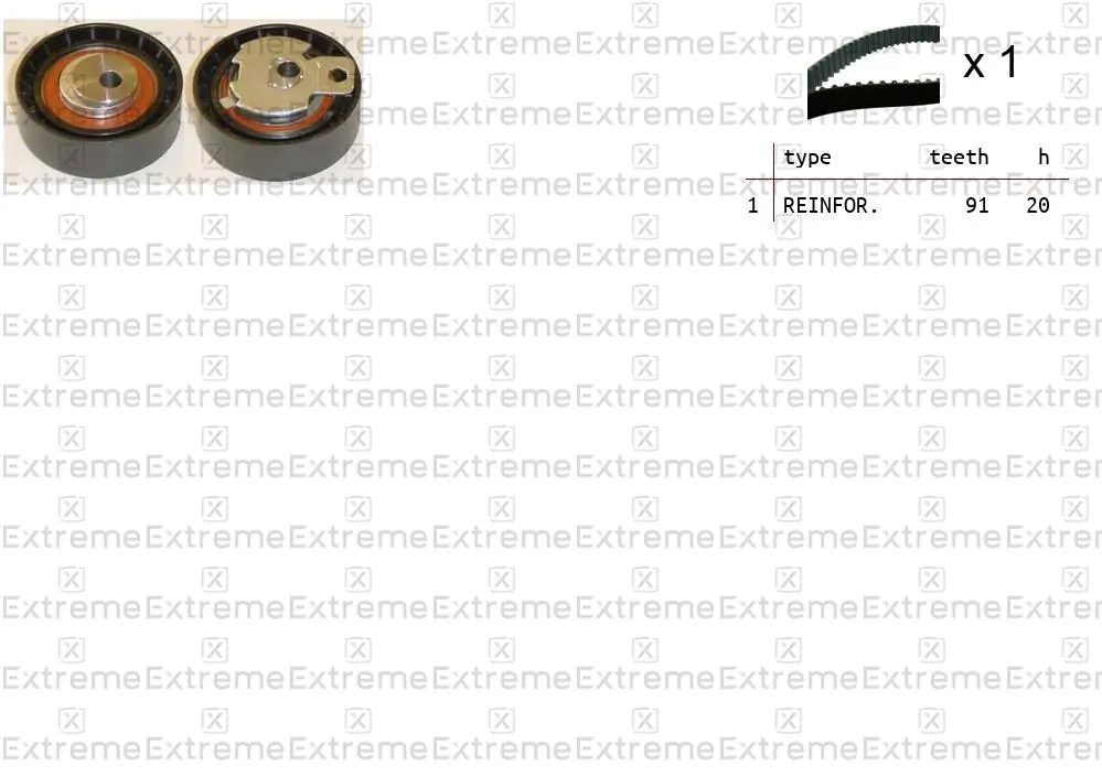 EXTREME Fogasszíjkészlet - 99990026 - TothCarparts
