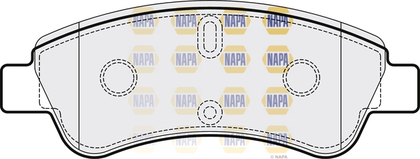 NAPA fékbetétkészlet, tárcsafék - NBP1146 - TothCarparts