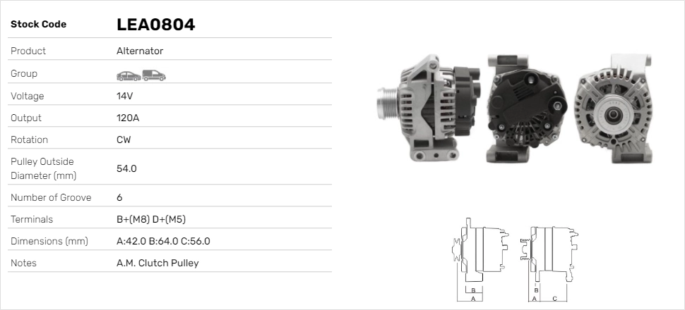 LE Part generátor - LEA0804 - TothCarparts