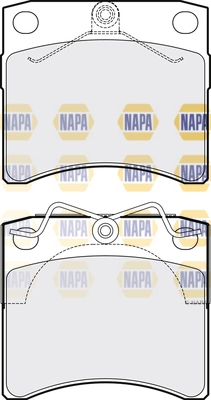 NAPA fékbetétkészlet, tárcsafék - NBP1480 - TothCarparts