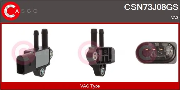 CASCO Érzékelő, kipufogógáz-nyomás - CSN73J08GS - TothCarparts