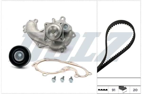 WILMINK GROUP Vízpumpa + fogasszíj készlet - WG2355000 - TothCarparts