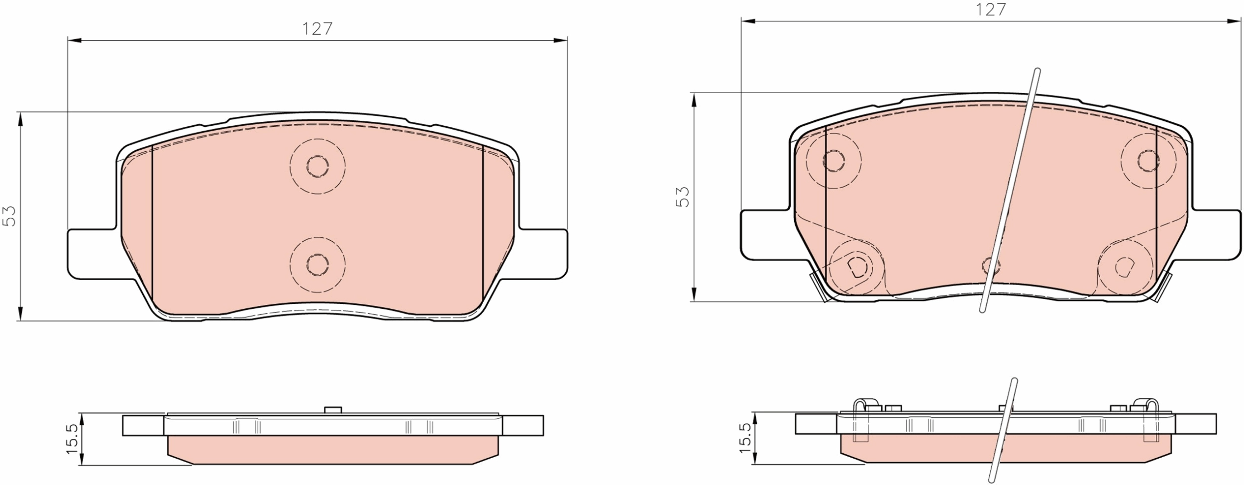 TRW fékbetétkészlet, tárcsafék - GDB8480BTE - TothCarparts